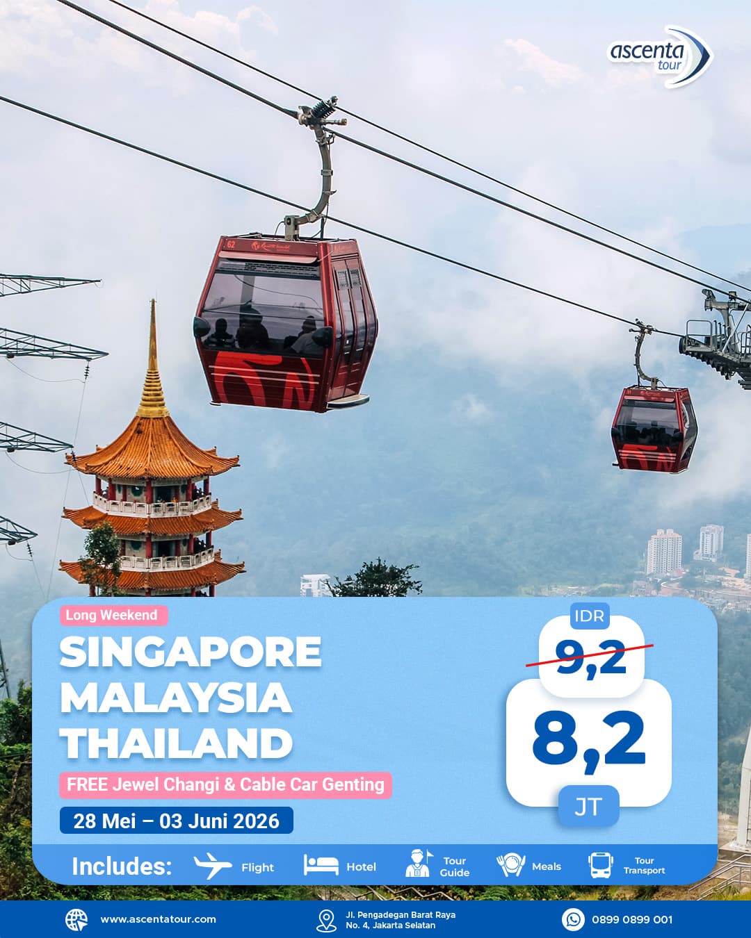 Tour 3 Negara Singapore Malaysia Thailand 7D6N