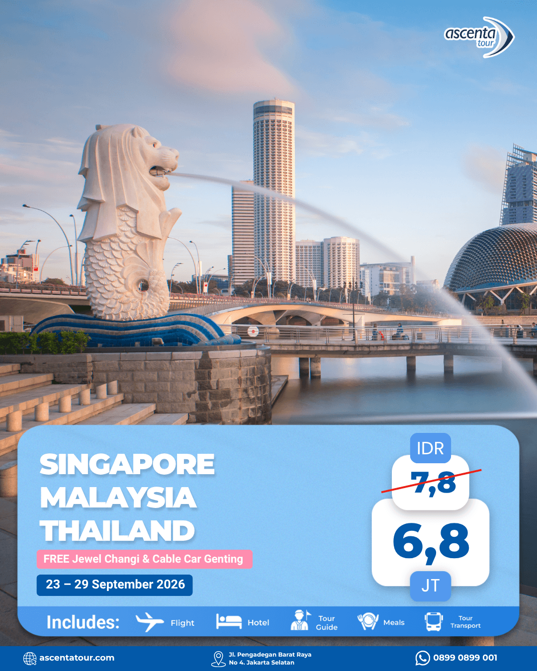 Tour 3 Negara Singapore Malaysia Thailand 7D6N