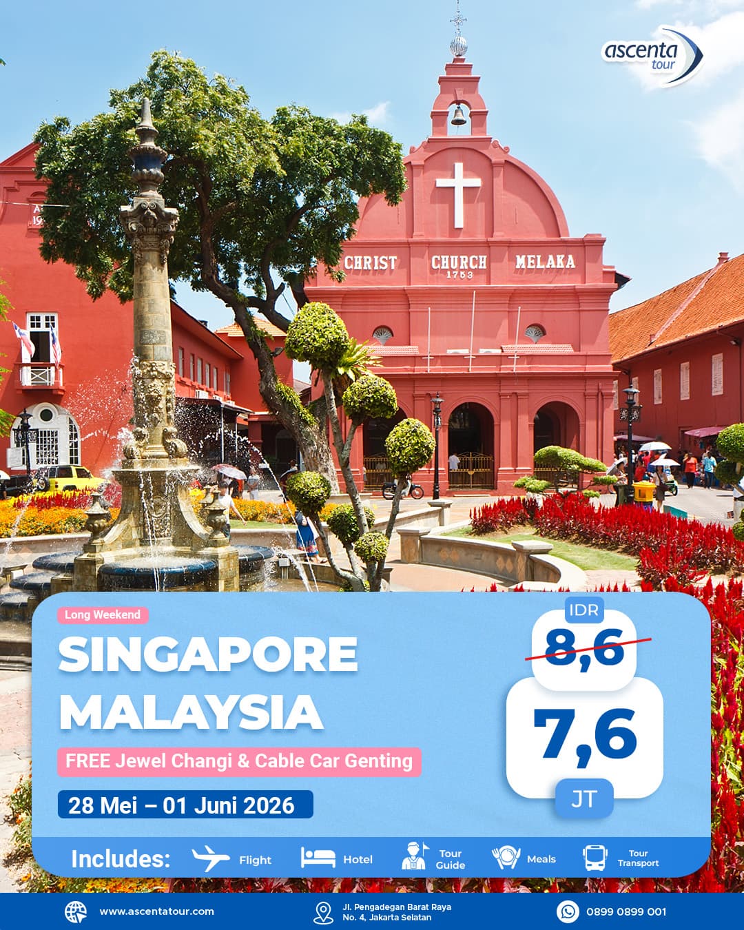 Tour Singapore Malaysia 5D4N