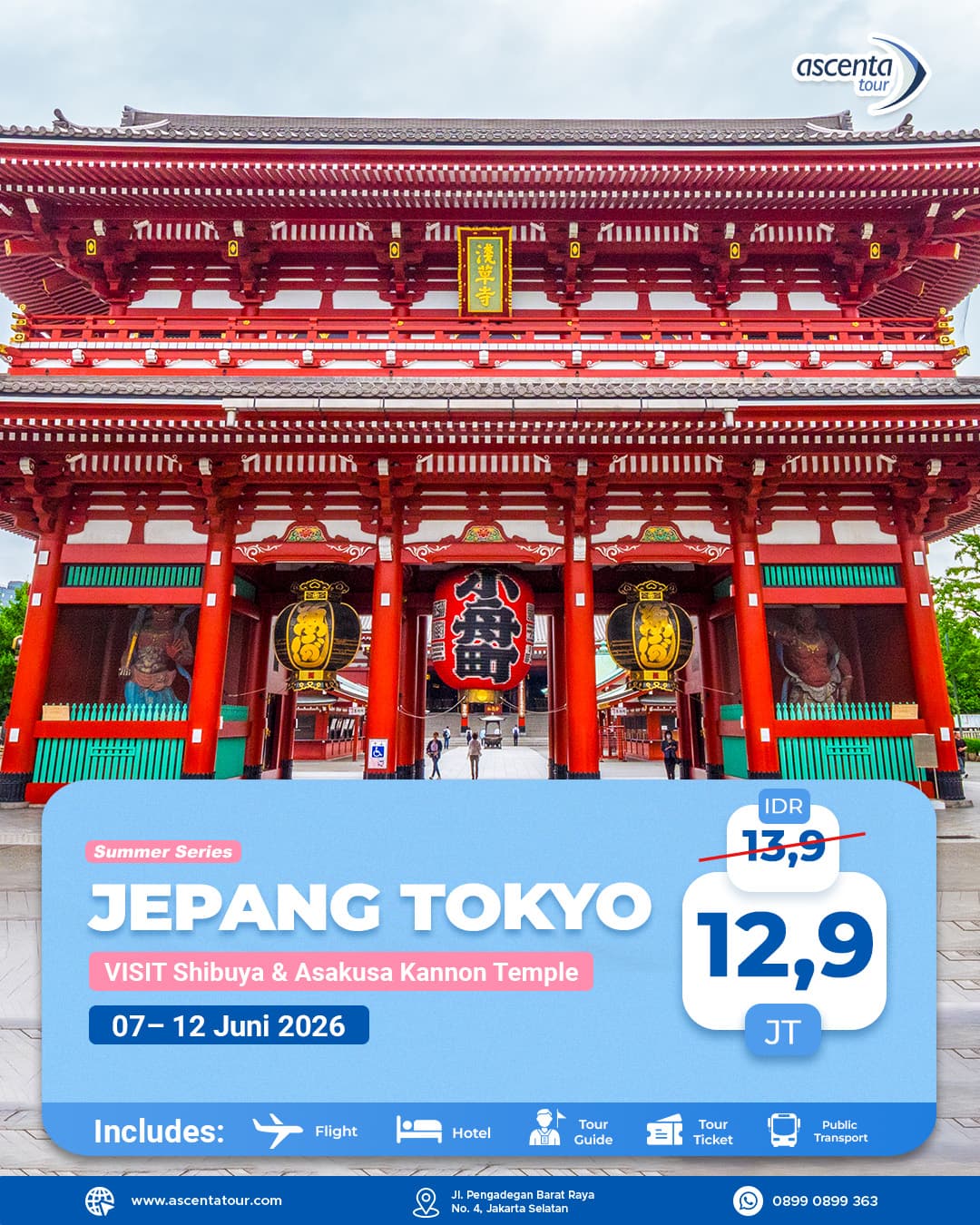 Tour Jepang Tokyo 6D4N
